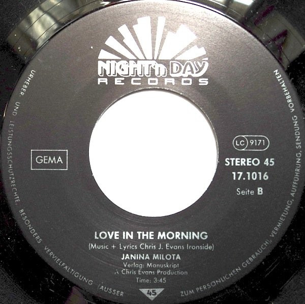 Janina Milota - Love Is Like A Heartbeat | Night'n Day Records (17/1016) - 4