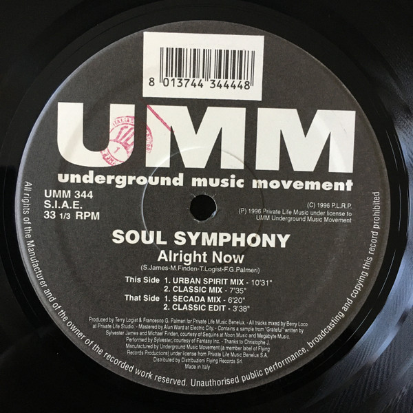 Soul Symphony - Alright Now | UMM (UMM 344)