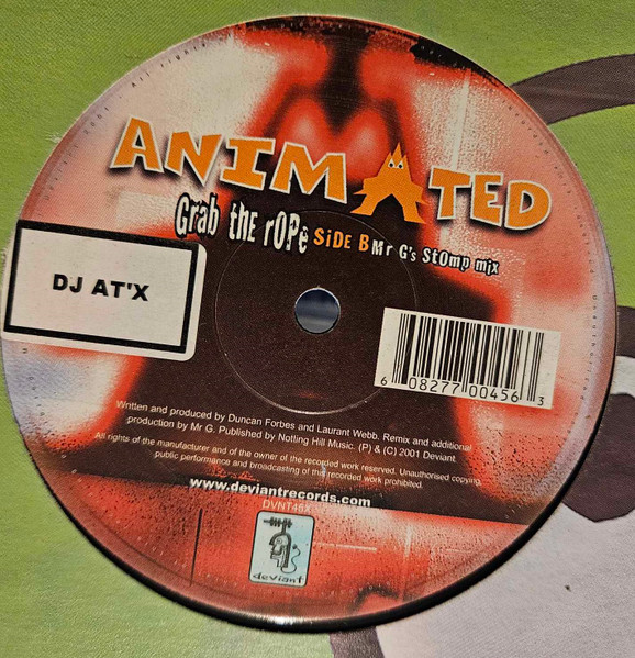 Animated - Grab The Rope | Deviant Records (DVNT45X) - 2