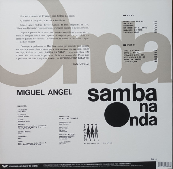 Miguel Angel - Samba Na Onda | Whatmusic.com (WMLP-0076) - 2