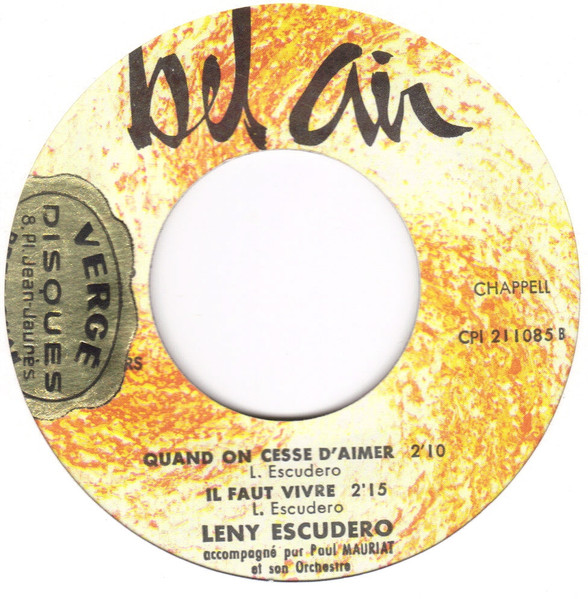 Leny Escudero - À Malypense | Bel Air (211085) - 4