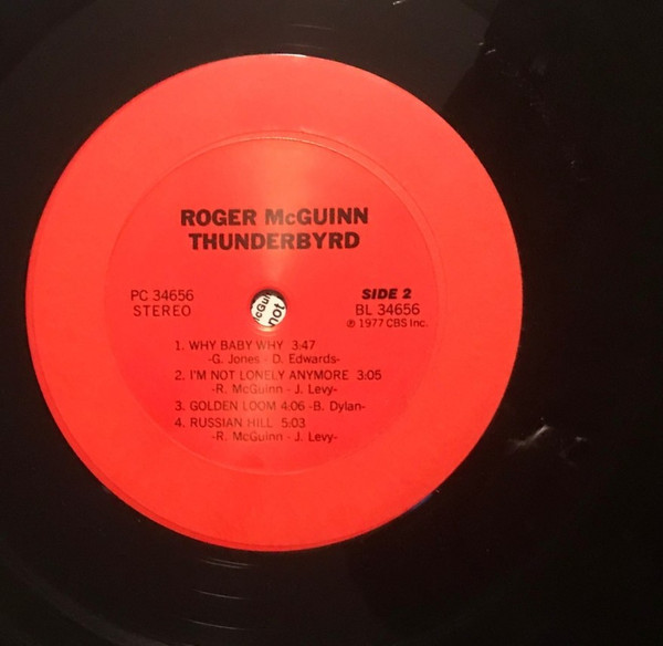 Roger McGuinn - Thunderbyrd | CBS (81883) - 4 Roger McGuinn - Thunderbyrd | CBS (81883) - 4