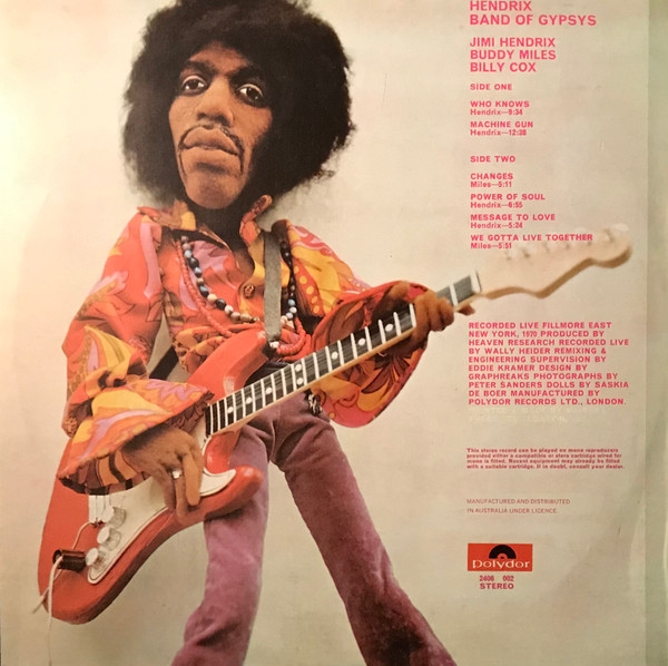 Jimi Hendrix - Band Of Gypsys | Polydor (2406 002) - 2 Jimi Hendrix - Band Of Gypsys | Polydor (2406 002) - 2