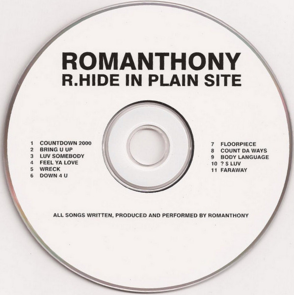 Romanthony - R.Hide In Plain Site | Glasgow Underground (GUCD 15) - 3