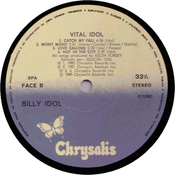 Billy Idol - Vital Idol | Chrysalis (615360) - 4