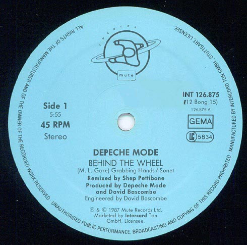 Depeche Mode - Behind The Wheel (Remixed By Shep Pettibone) | Mute (INT 126.875) - 3 Depeche Mode - Behind The Wheel (Remixed By Shep Pettibone) | Mute (INT 126.875) - 3