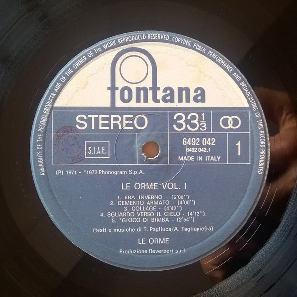 Le Orme - Le Orme Vol. 1 | Fontana (6492 042) - 3