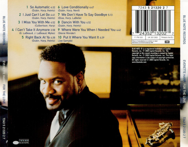 Everette Harp - For The Love | Blue Note (7243 5 21320 2 7) - 2
