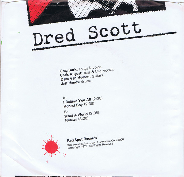 Dred Scott - I Believe You All | Red Spot Records (DS1) - 2