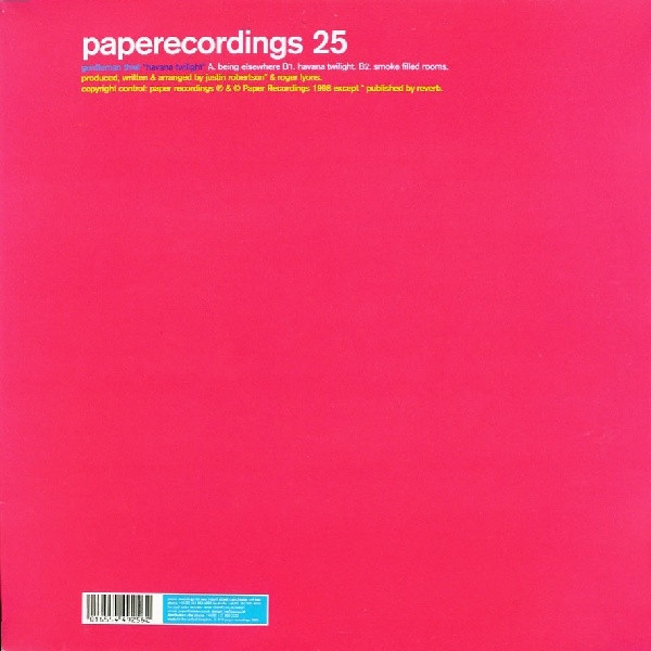 Gentleman Thief - Havana Twilight | Paper Recordings (PAP 025) - main