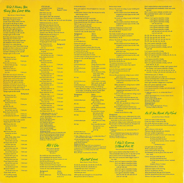 Stevie Wonder - Hotter Than July | Motown (260·15·007) - 4 Stevie Wonder - Hotter Than July | Motown (260·15·007) - 4