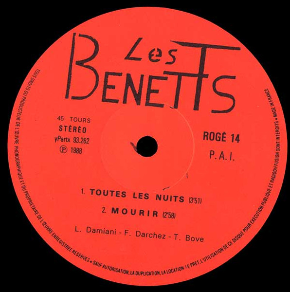 Les Benetts - Machin | Not On Label (ROGE 14) - 4 Les Benetts - Machin | Not On Label (ROGE 14) - 4