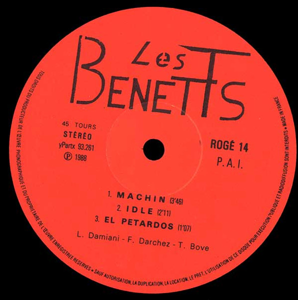 Les Benetts - Machin | Not On Label (ROGE 14) - 3 Les Benetts - Machin | Not On Label (ROGE 14) - 3