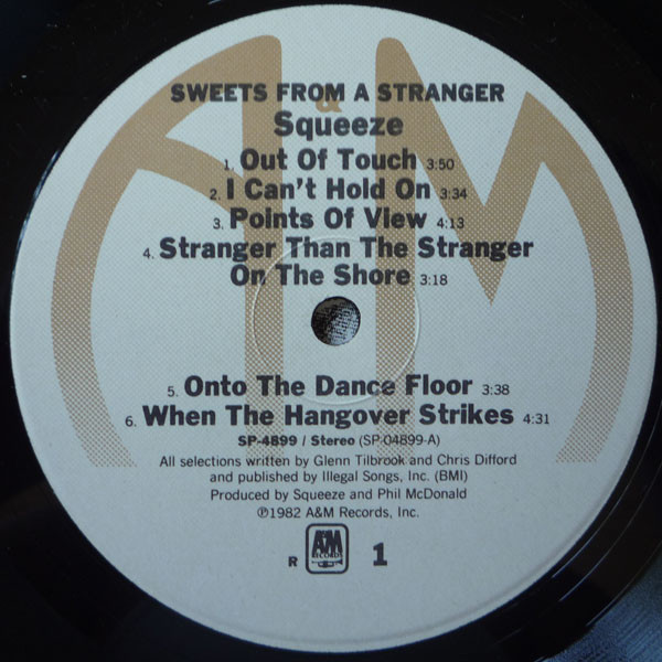 Squeeze - Sweets From A Stranger | A&M Records (SP-4899) - 2