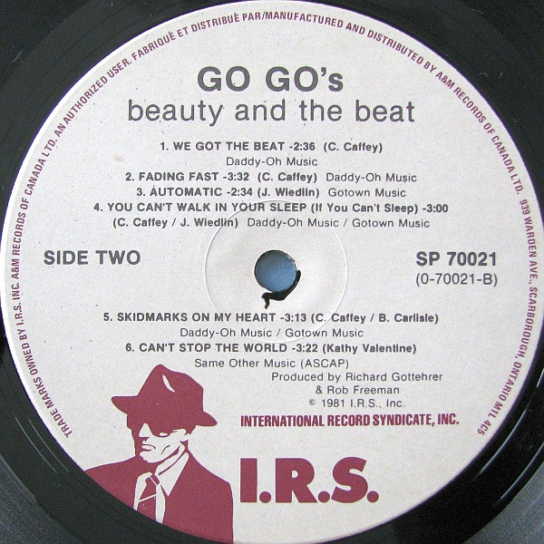 Go-Go's - Beauty And The Beat | I.R.S. Records (SP 70021) - 4 Go-Go's - Beauty And The Beat | I.R.S. Records (SP 70021) - 4
