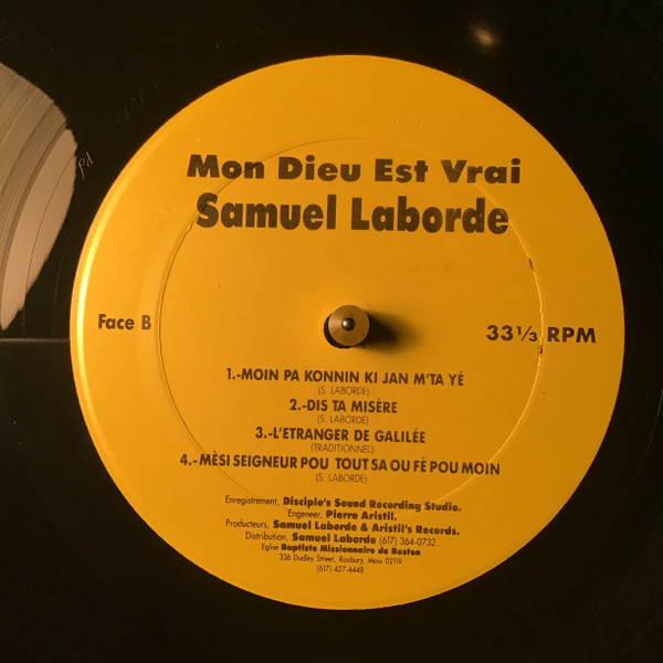 Samuel Laborde - Mon Dieu Est Vrai | Aristil's Records & Tapes (S.L.A.004) - 4