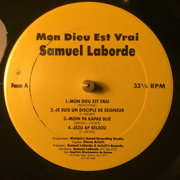 Samuel Laborde - Mon Dieu Est Vrai | Aristil's Records & Tapes (S.L.A.004) - 3
