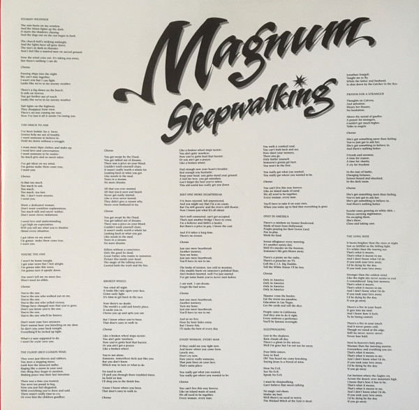 Magnum - Sleepwalking | Music For Nations (MFN 143) - 4