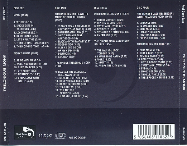 Thelonious Monk - Eight Classic Albums CD | Real Gone (RGJCD225) - 2