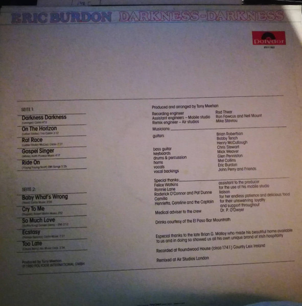 Eric Burdon - Darkness Darkness | Polydor (2311 002) - 4 Eric Burdon - Darkness Darkness | Polydor (2311 002) - 4