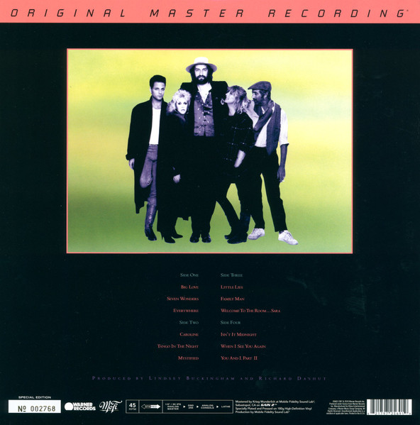 Fleetwood Mac - Tango In The Night | Mobile Fidelity Sound Lab (MFSL 2-569) - 3 Fleetwood Mac - Tango In The Night | Mobile Fidelity Sound Lab (MFSL 2-569) - 3