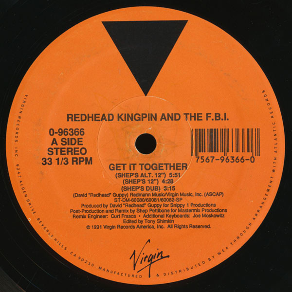 Redhead Kingpin And The FBI - Get It Together | Virgin Records, Inc. (0-96366) - 2