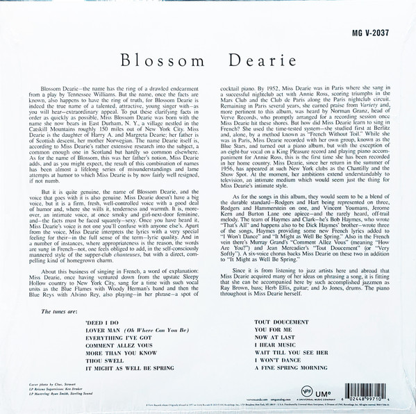Blossom Dearie - Blossom Dearie | Verve Records (B0037206-01) - 2