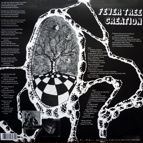 Fever Tree - Creation | Progressive Vinyl Company (231) - 2 Fever Tree - Creation | Progressive Vinyl Company (231) - 2
