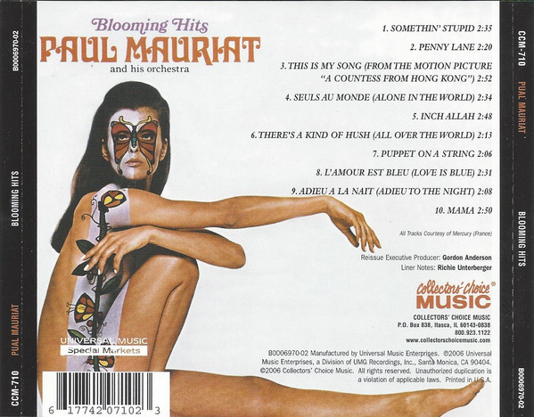 Paul Mauriat And His Orchestra - Blooming Hits | Collectors' Choice Music (CCM-710) - 4