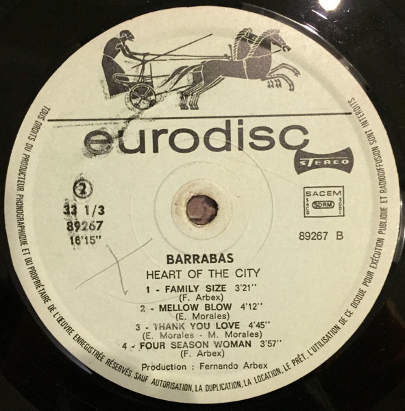 Barrabas - Heart Of The City | Eurodisc (913039) - 4