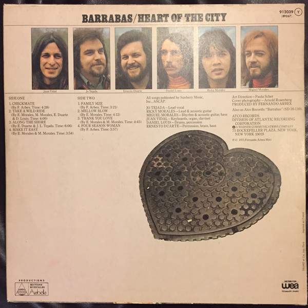 Barrabas - Heart Of The City | Eurodisc (913039) - 2