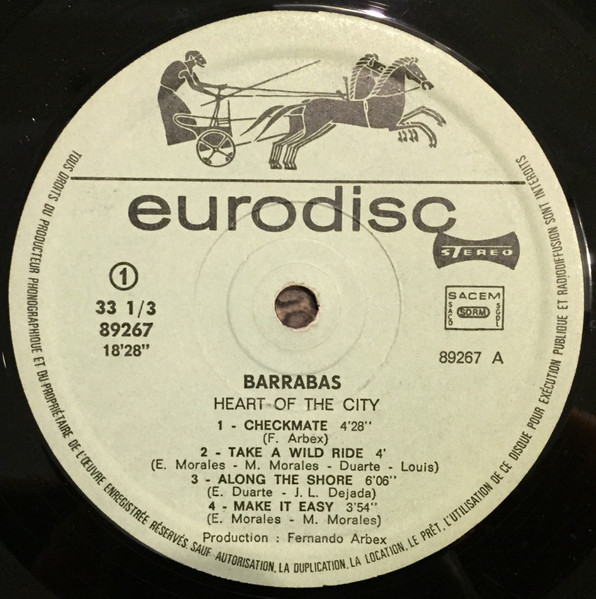 Barrabas - Heart Of The City | Eurodisc (913039) - 3