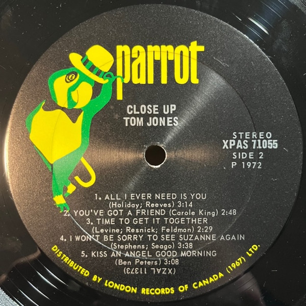 Tom Jones - Close Up [Vinyl] | Parrot (XPAS 71055) - 4