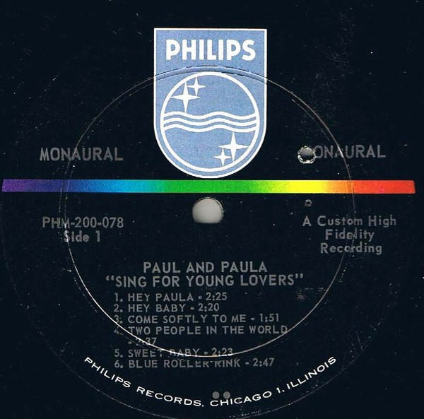 Paul & Paula - Sing For Young Lovers | Philips (PHM 200-078) - 3