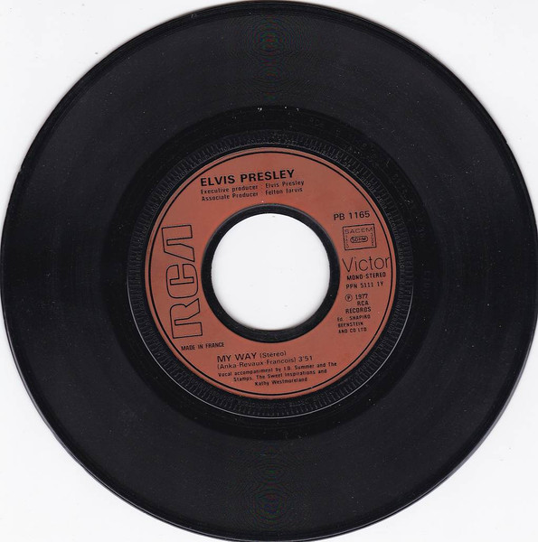 Elvis Presley - My Way / America | RCA Victor (PB 1165) - 3