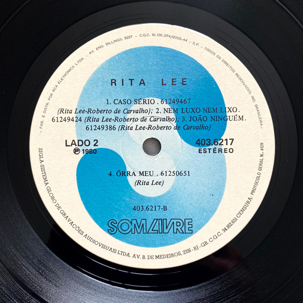 Rita Lee - Rita Lee | Som Livre (403.6217) - 2