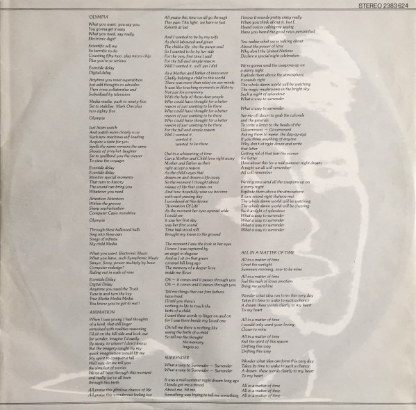 Jon Anderson - Animation | Polydor (2383 624) - 3