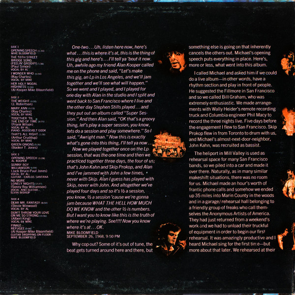Mike Bloomfield And Al Kooper - The Live Adventures Of Mike Bloomfield And Al Kooper | Columbia (KGP 6) - 2 Mike Bloomfield And Al Kooper - The Live Adventures Of Mike Bloomfield And Al Kooper | Columbia (KGP 6) - 2