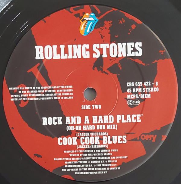 The Rolling Stones - Rock And A Hard Place | Rolling Stones Records (655422 8) - 2 The Rolling Stones - Rock And A Hard Place | Rolling Stones Records (655422 8) - 2