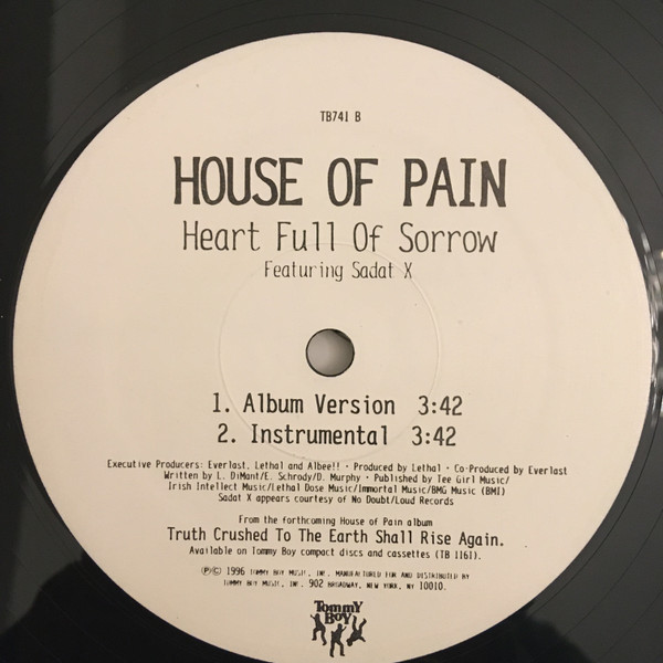 House Of Pain - Pass The Jinn / Heart Full Of Sorrow | Tommy Boy (TB 741) - 2 House Of Pain - Pass The Jinn / Heart Full Of Sorrow | Tommy Boy (TB 741) - 2