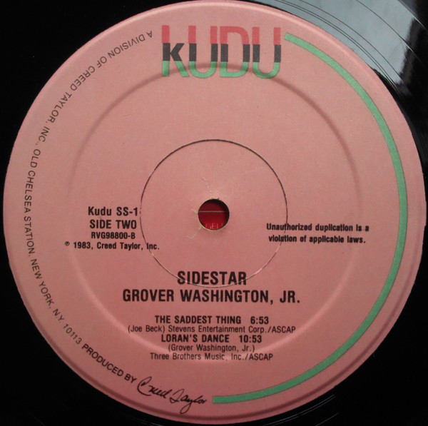 Grover Washington, Jr. - Side Star | Kudu (KUDU SS1) - 4
