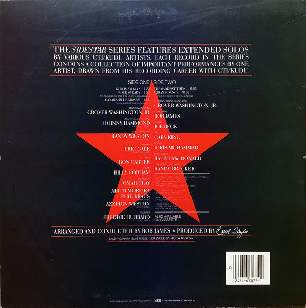Grover Washington, Jr. - Side Star | Kudu (KUDU SS1) - 2