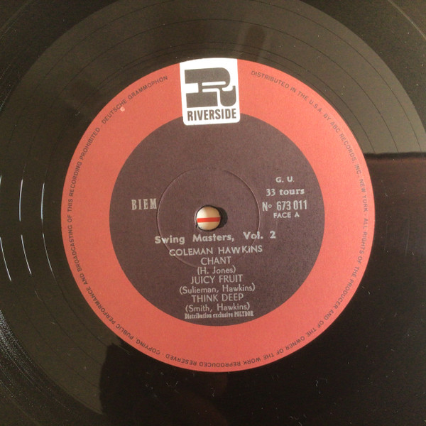 Coleman Hawkins - Swing Masters | Riverside Records (673 011) - 3 Coleman Hawkins - Swing Masters | Riverside Records (673 011) - 3