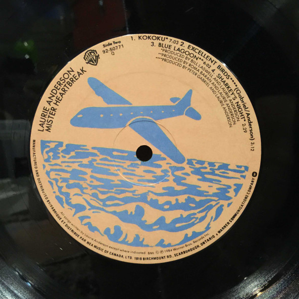 Laurie Anderson - Mister Heartbreak [Vinyl] | Warner Bros. Records (92 50771) - 3