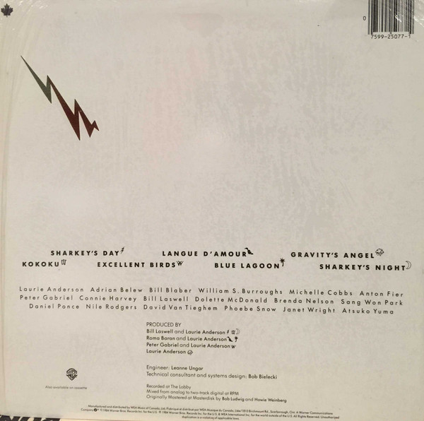 Laurie Anderson - Mister Heartbreak [Vinyl] | Warner Bros. Records (92 50771) - 2