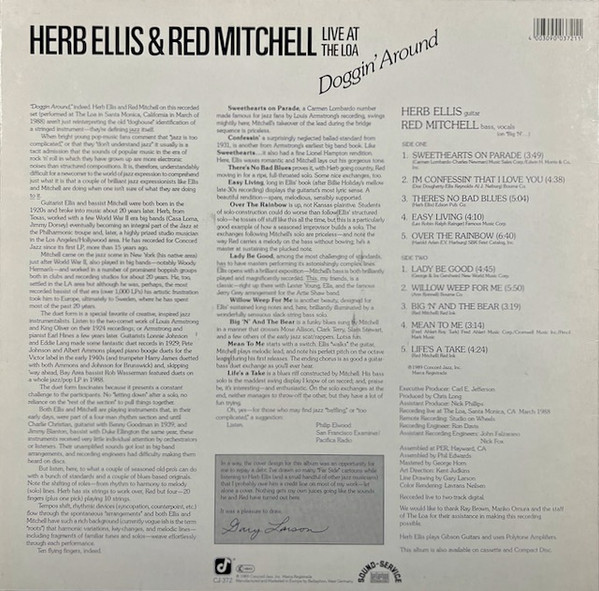 Herb Ellis , Red Mitchell - Doggin' Around | Concord Jazz (CJ-372) - 2