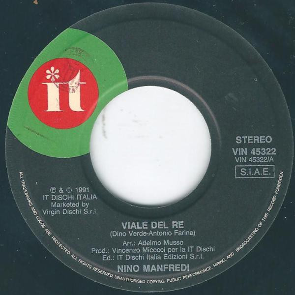 Nino Manfredi - Viale Del Re / La Ballata Di Ciceruacchio (Dal Film di Luigi Magni "In Nome Del Popolo Sovrano") | It (VIN 45322) - 3 Nino Manfredi - Viale Del Re / La Ballata Di Ciceruacchio (Dal Film di Luigi Magni "In Nome Del Popolo Sovrano") | It (VIN 45322) - 3
