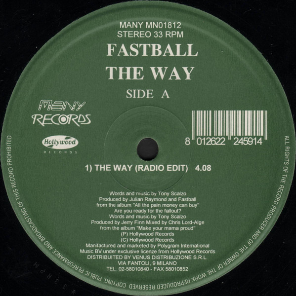 Fastball - The Way | Many Records (MN01812)