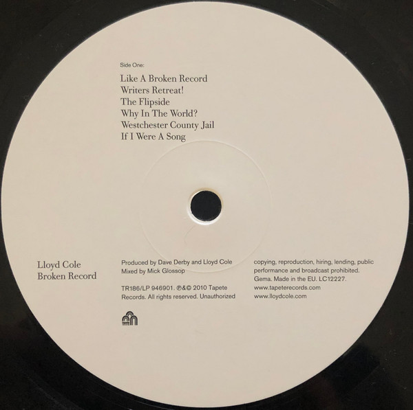 Lloyd Cole - Broken Record | Tapete Records (TR186/LP 946901) - 4 Lloyd Cole - Broken Record | Tapete Records (TR186/LP 946901) - 4