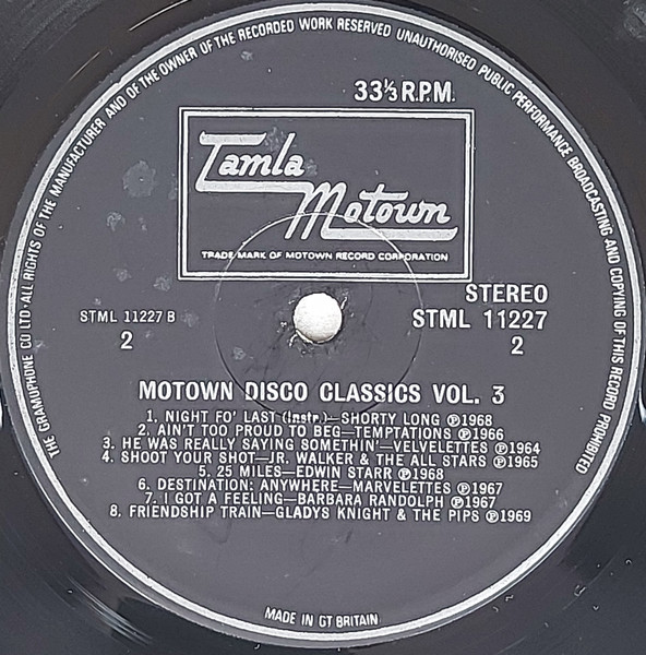 Various - Motown Disco Classics Volume Three | Tamla Motown (STML 11227) - 4 Various - Motown Disco Classics Volume Three | Tamla Motown (STML 11227) - 4